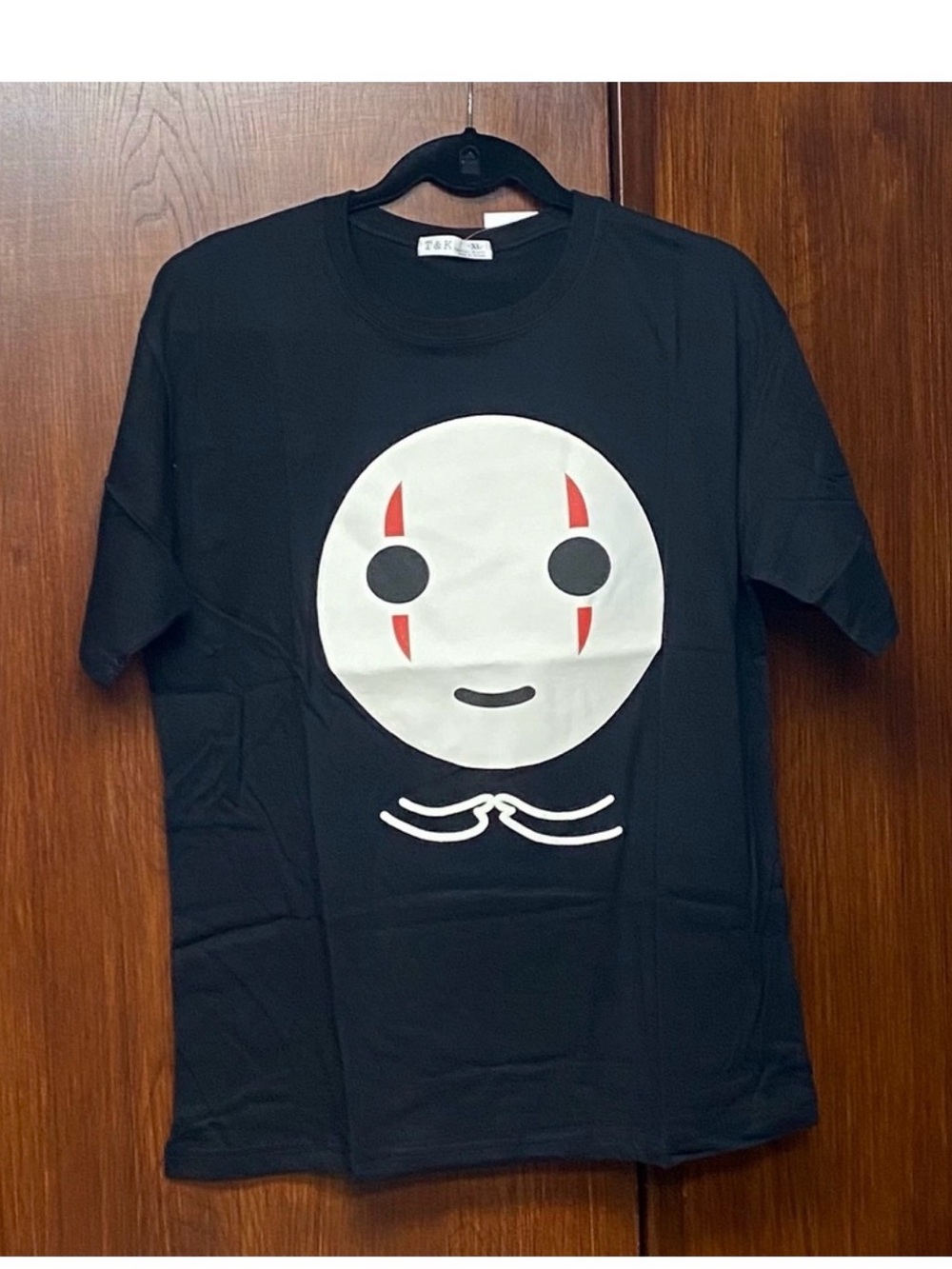 Black No Face T-shirt Spirited Away Anime Graphic Tee